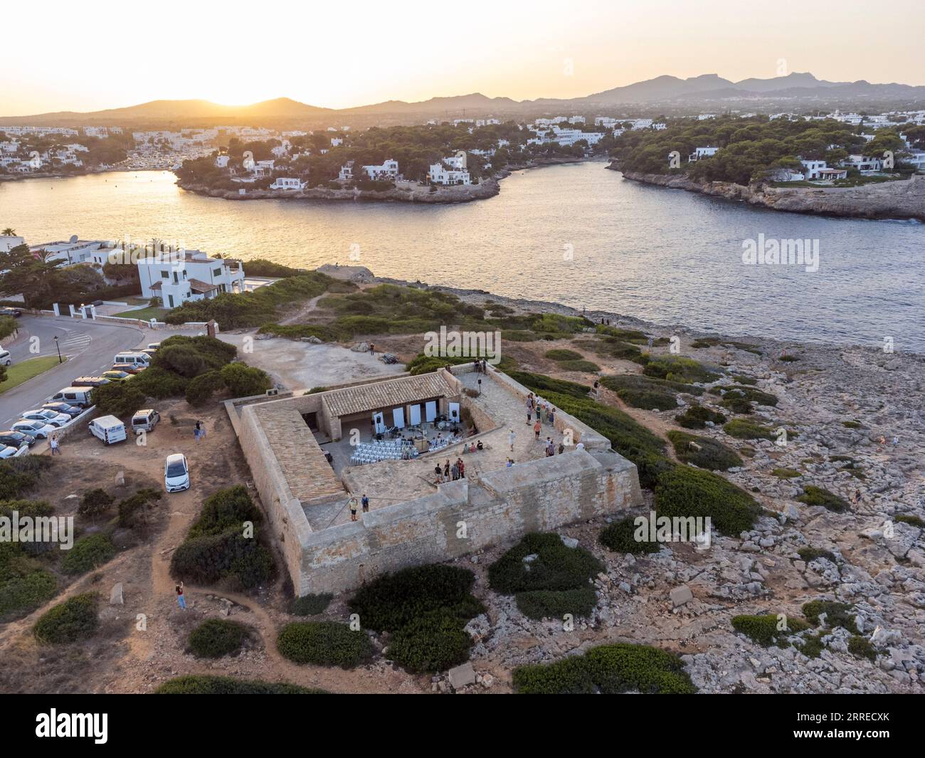 Es Fortí 1730 Festungsanlage, Cala d'Or, Santanyí, Mallorca, Balearen, Spanien. Stockfoto