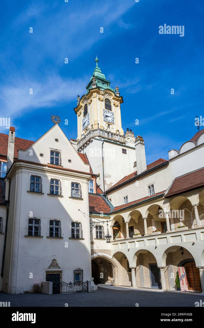 Altes Rathaus, Hauptplatz (Hlavne namestie), Bratislava, Slowakei Stockfoto