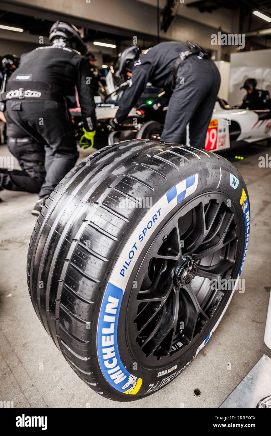 michelin, Reifen, Pneu, während der 6 Stunden Fuji 2023, 6. Runde der FIA-Weltmeisterschaft 2023, vom 7. Bis 10. September 2023 auf dem Fuji Speedway in Oyama, Japan Stockfoto