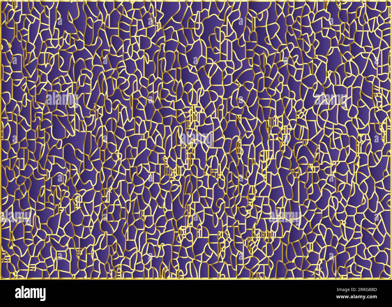 Abstraktes Hintergrunddesign in Violett- und Goldfarbe Stock Vektor