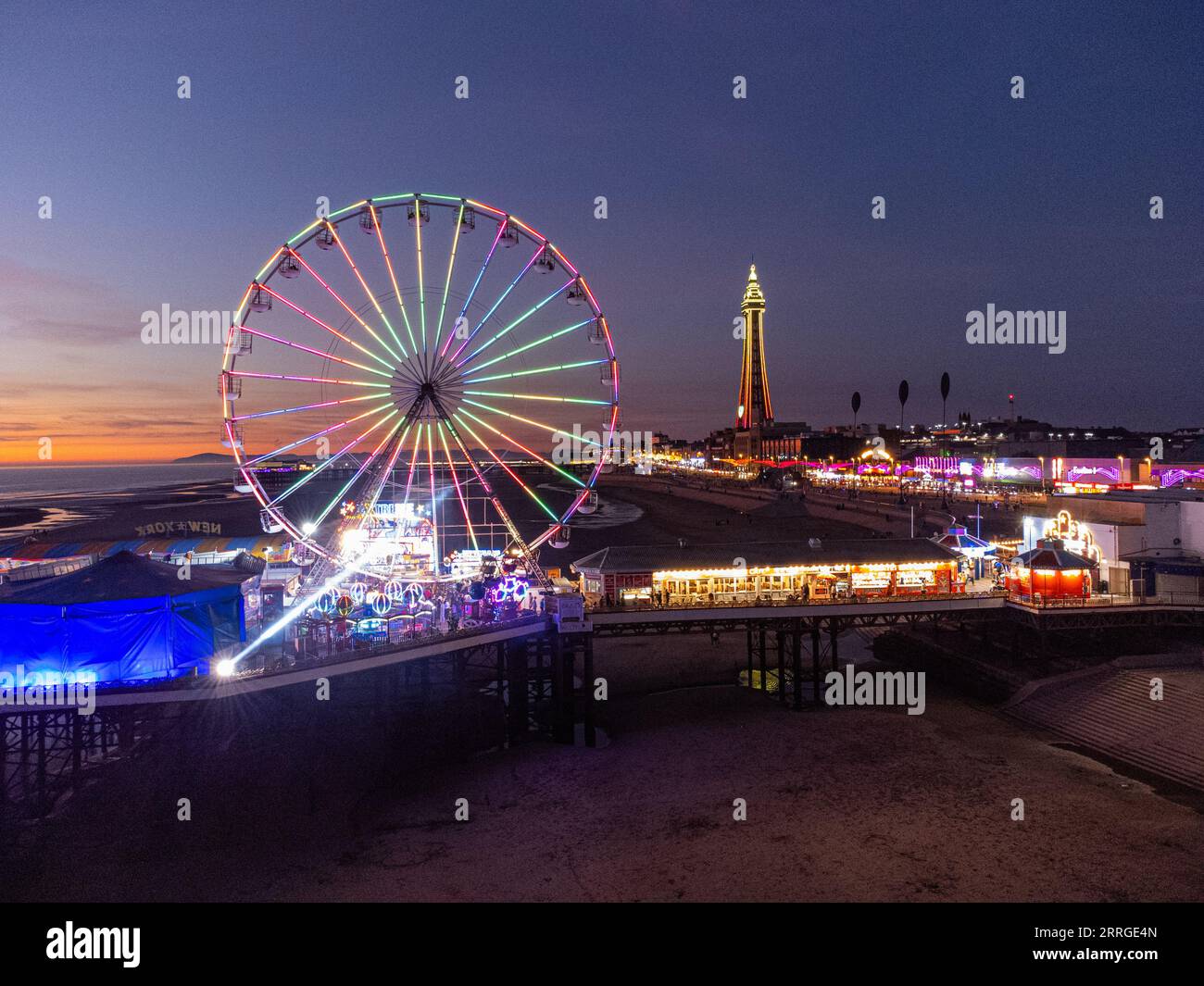 Blackpool Central Pier Stockfoto