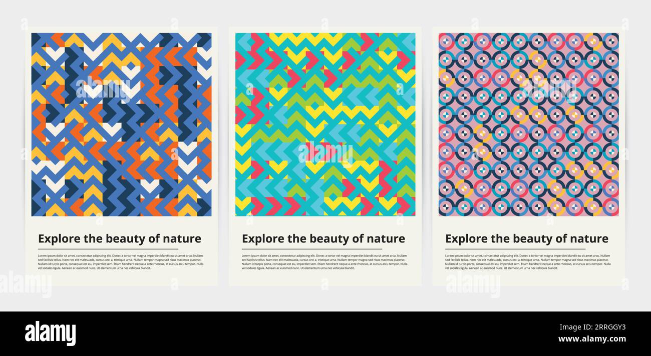 Moderne abstrakte Abdeckungen minimales Cover-Design geometrischer Design-Hintergrund Stock Vektor