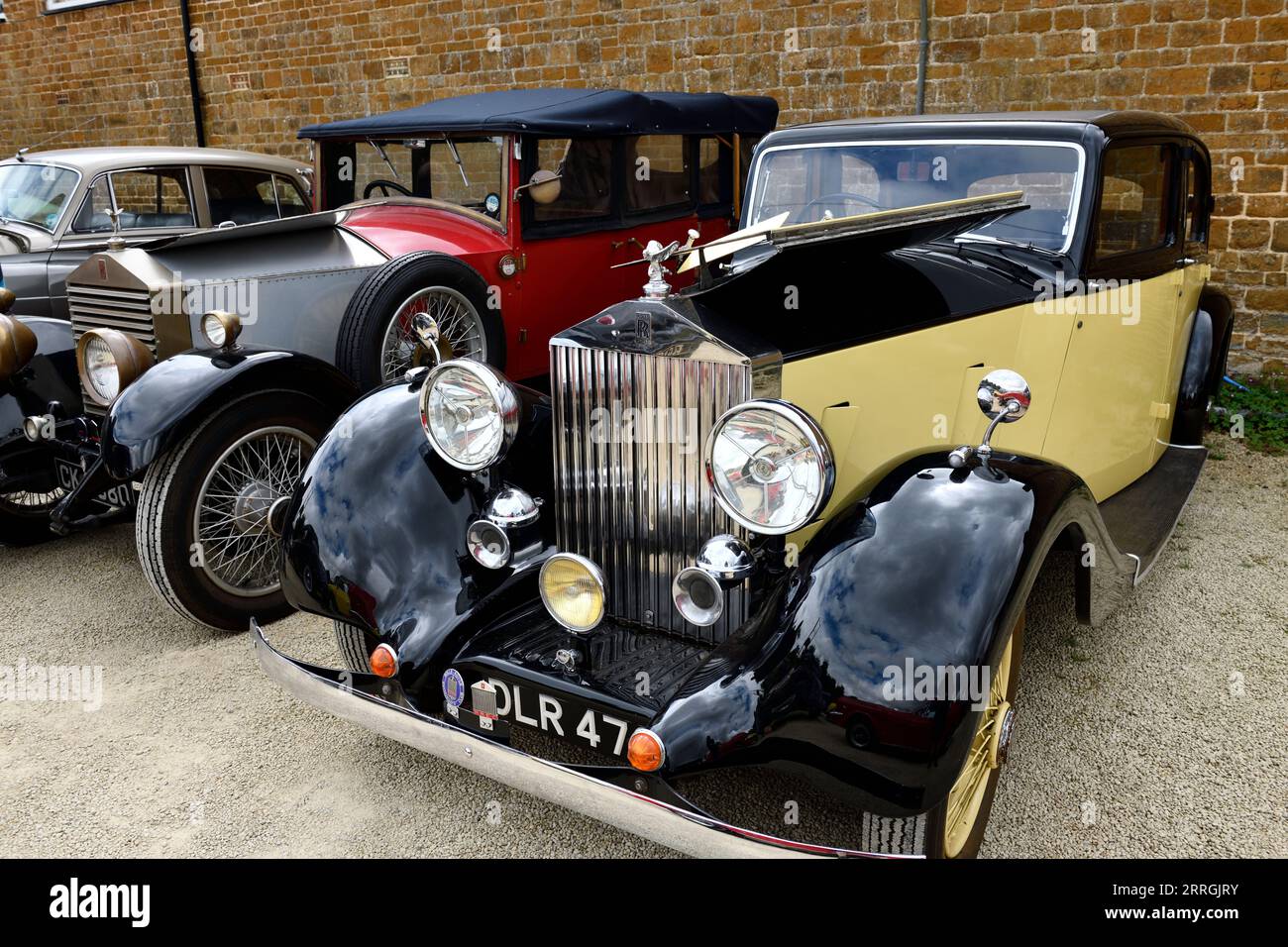 Cotswolds, Großbritannien. August 2023. Verlassen Sie die Hook Norton Brewery Classic Car und treffen Sie auf Oxfordshire England. Stockfoto