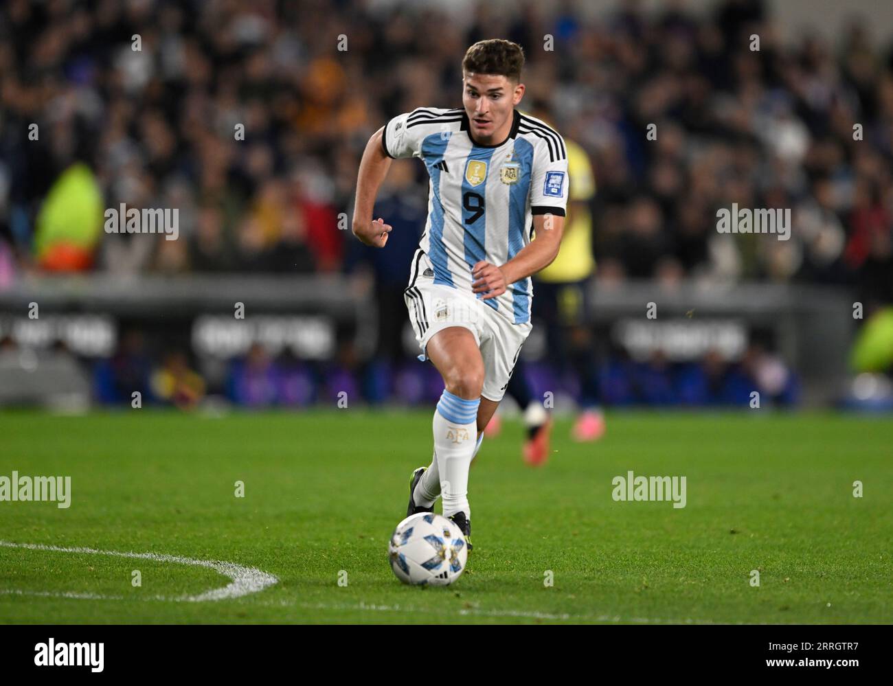 BUENOS AIRES, ARGENTINIEN - SEPTEMBER 07: Julian Alvarez aus Argentinien während der ersten Qualifikationsrunde der FIFA Fussball-Weltmeisterschaft 2026 zwischen Argentinien und Ecuad Stockfoto