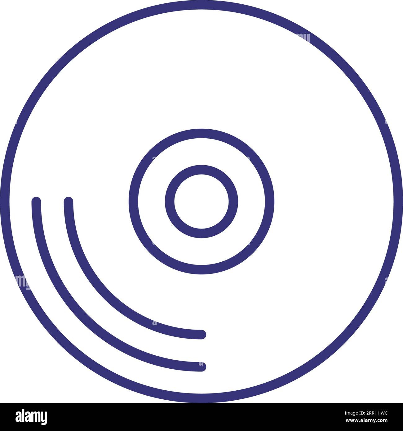 Symbol für Schallplattenzeile Stock Vektor