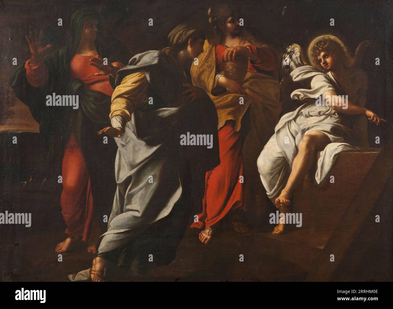 The Three Maries at the Tomb, 16. Jahrhundert. Stockfoto