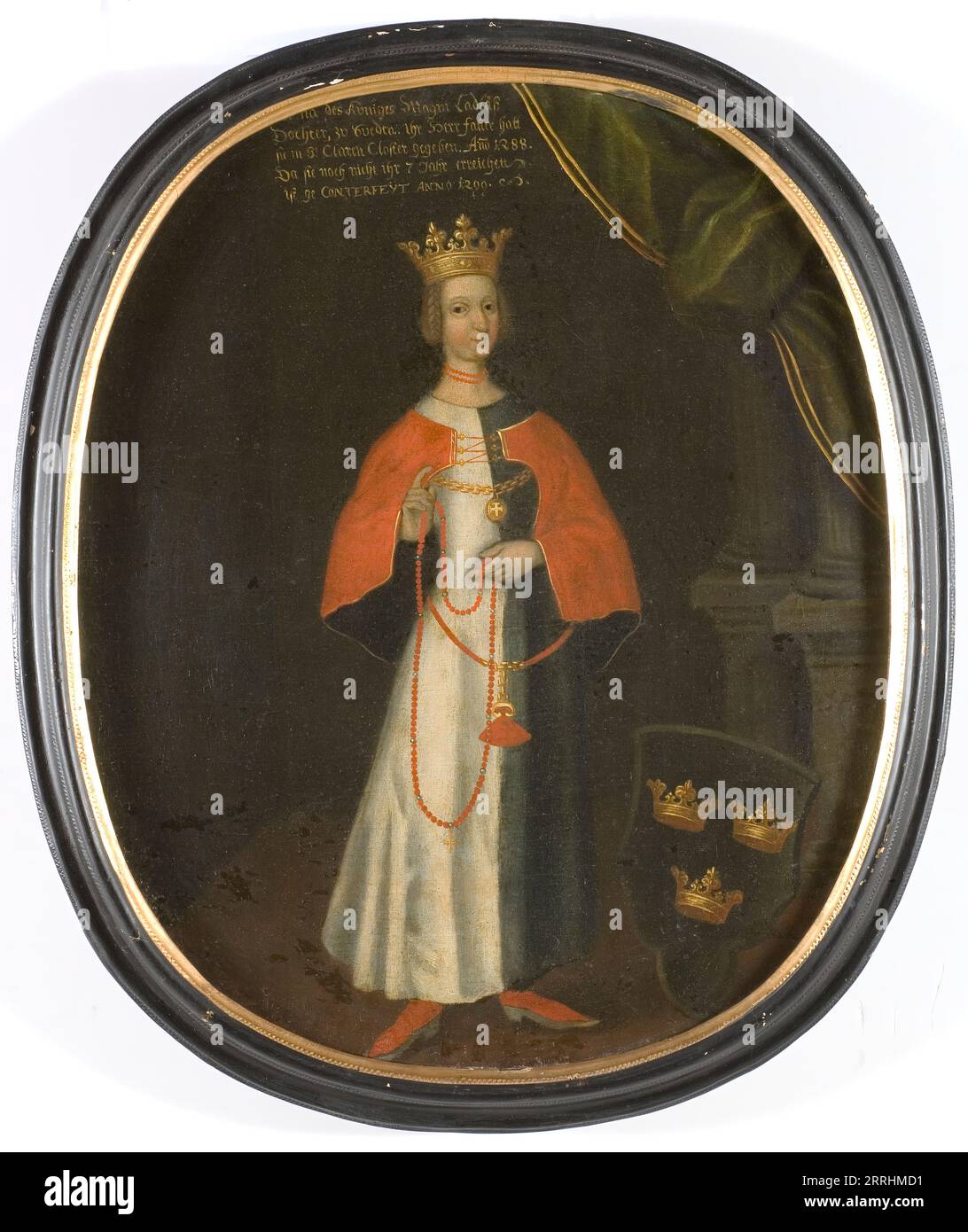 Helvig Königin von Schweden Prinzessin von Holstein, 14. Jahrhundert. Stockfoto