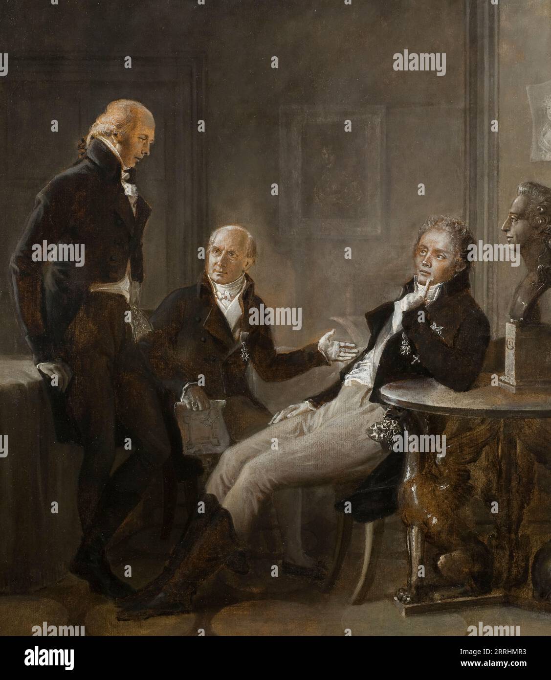 Johan Fredrik Aminoff, Johan Albrekt Ehrenstr&#xf6;m und Gustaf Mauritz Armfelt, 1804. Stockfoto