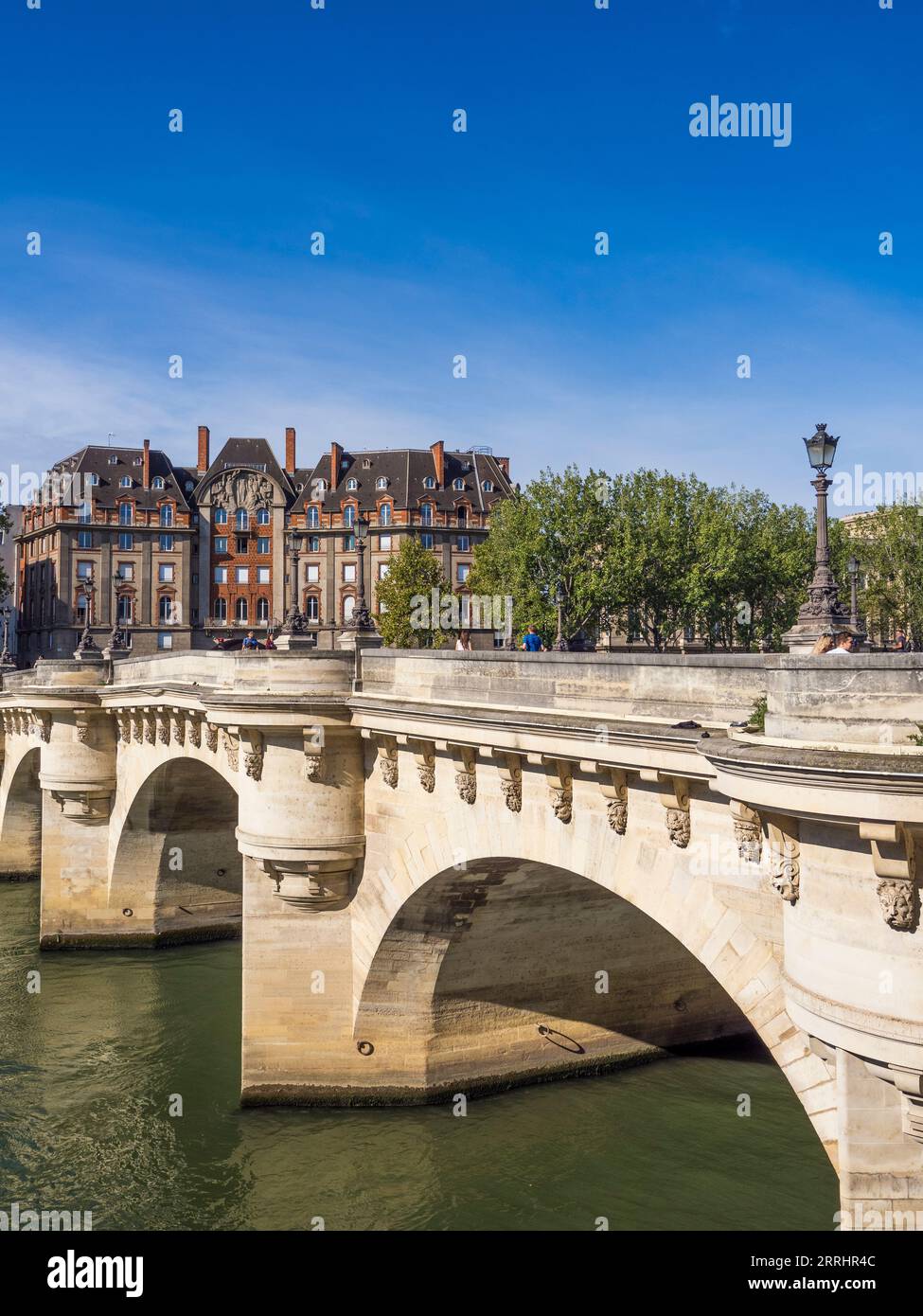 Pont Neuf, neue Brücke, (älteste Brücke in Paris) seine, Paris, Frankreich, Europa, EU. Stockfoto