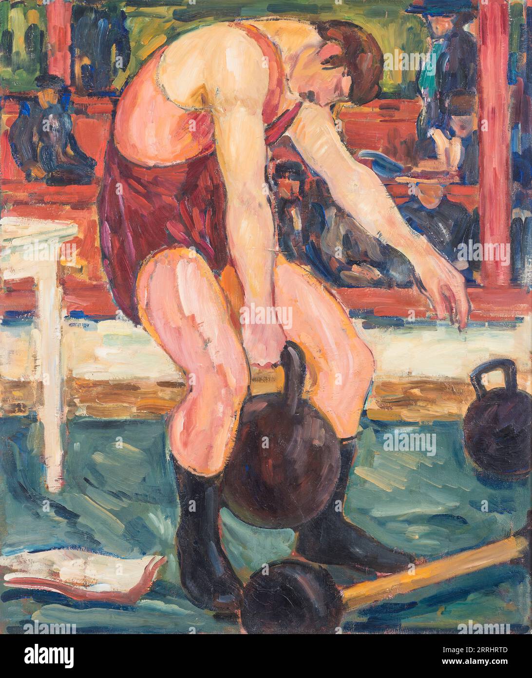 Athleten, unbekanntes Datum. Stockfoto