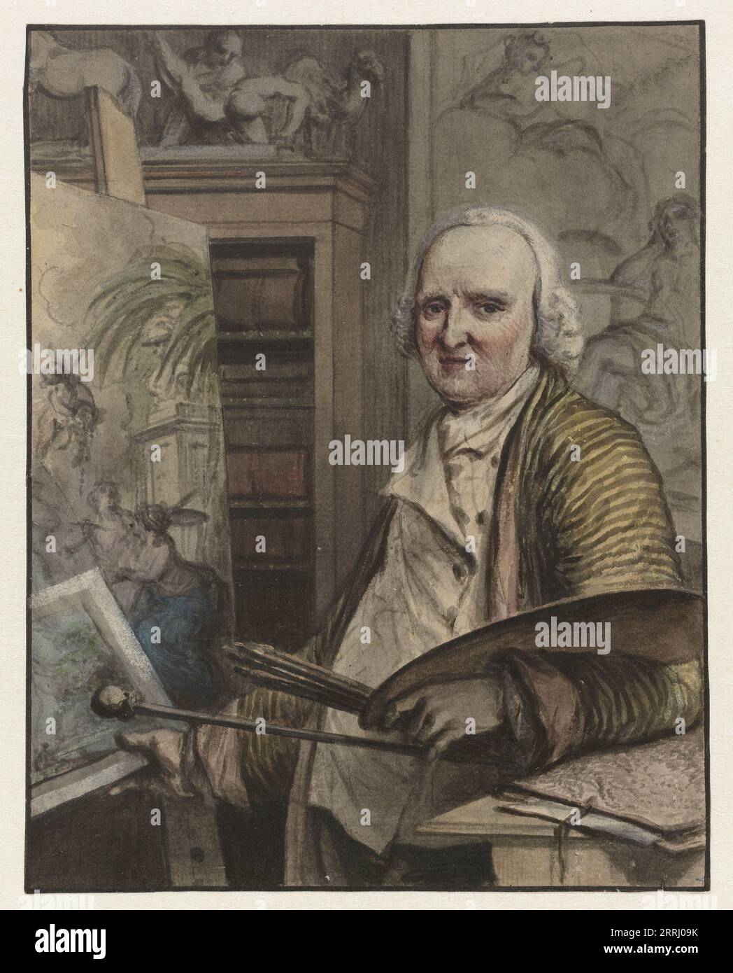 Selbstporträt von Jurriaan Andriessen, 1799. Stockfoto