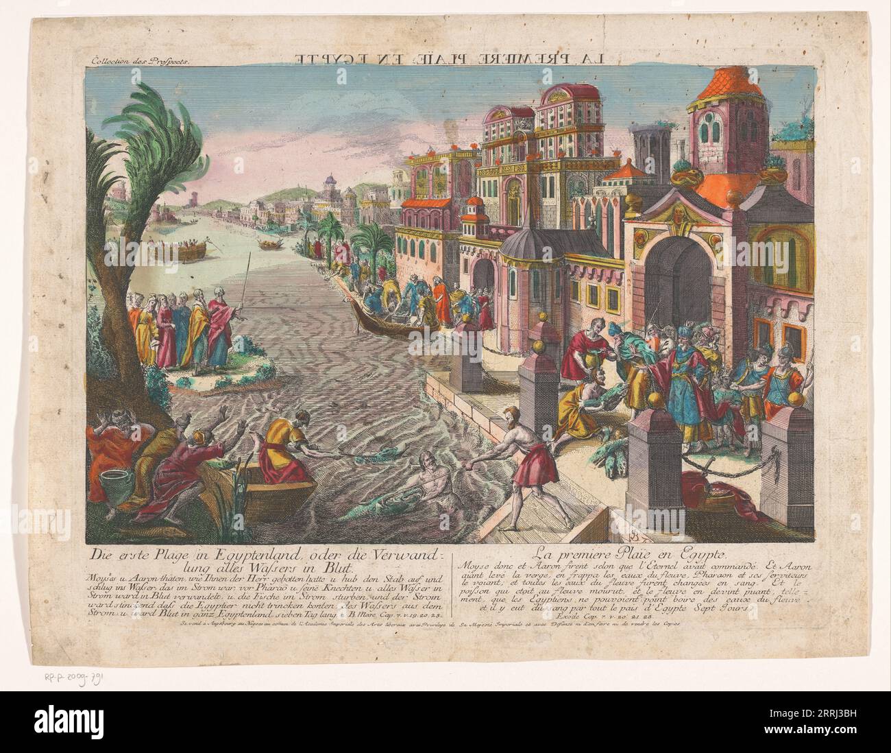 Die erste Pest Ägyptens, 1755-1779. Stockfoto