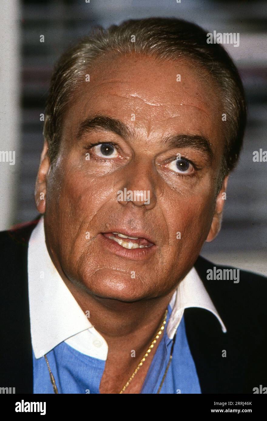 Konsul Hans Hermann Weyer während der Internationalen Funkausstellung in Berlin, Deutschland 1989. Stockfoto