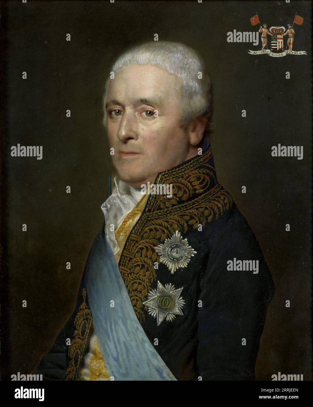Adriaen Pieter Twent (1745–1816), Graf von Rosenburg, Minister für Binnengewässer, Innenminister und Kammerherr von König Louis Napoleon, 1809. Stockfoto