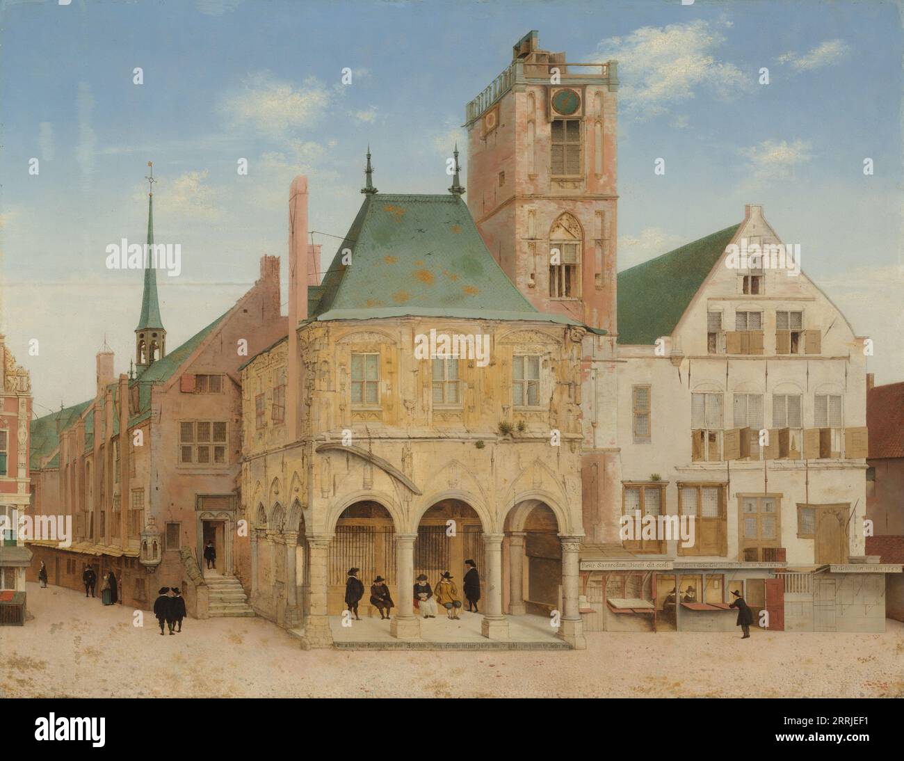 Das Alte Rathaus von Amsterdam, 1657. Stockfoto