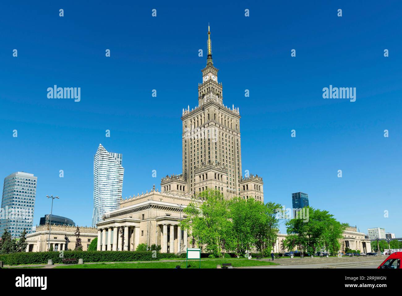 Palast der Kultur und Wissenschaft in Warschau Stockfoto