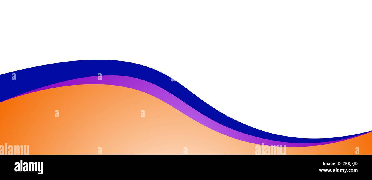 Breites, leeres Hintergrunddesign mit Wellenform Stock Vektor