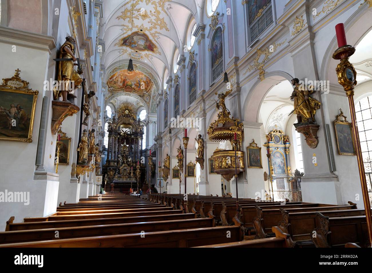 Deutschland, Bayern, München, Rindermarkt, Kirche Alter Peter, innen Stockfoto