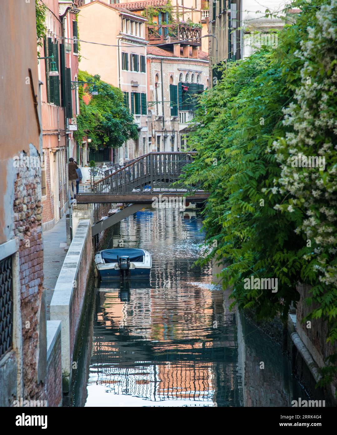 Verschiedene Seitenkanäle in Venedig, Italien Stockfoto