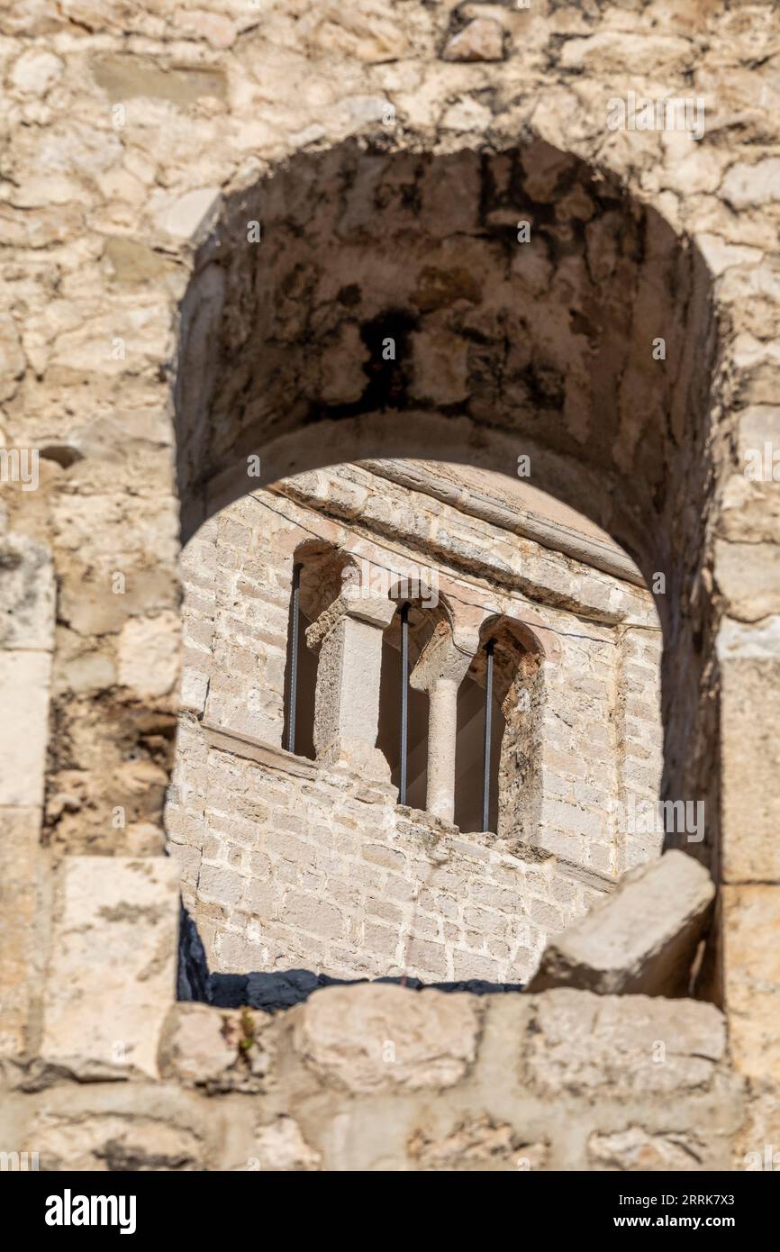 Kroatien, Primorje-Gorski Komitat Kotar, Insel Rab, Kirche und Kloster St. Johannes der Evangelist in der Altstadt von Rab Stockfoto
