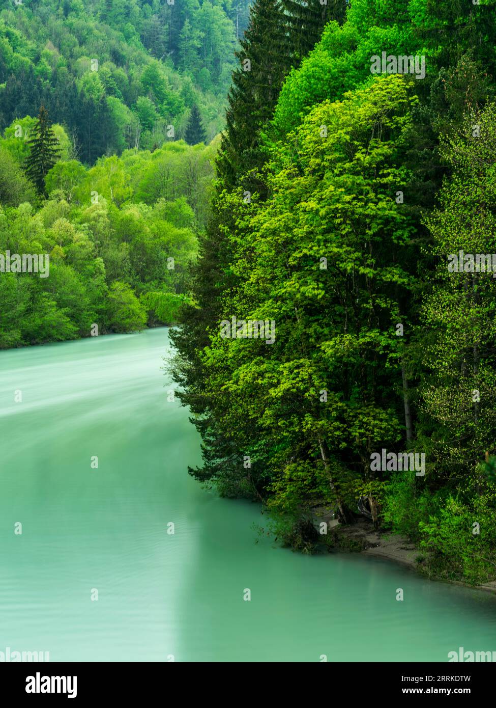 Füssen Lech Falls. Stockfoto