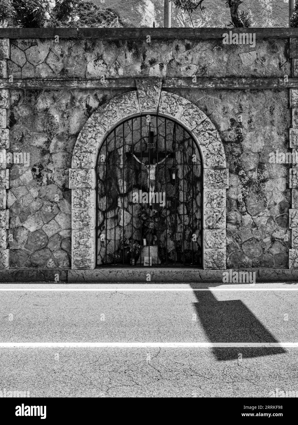 Malcesine, am Ostufer des Gardasees. Stockfoto