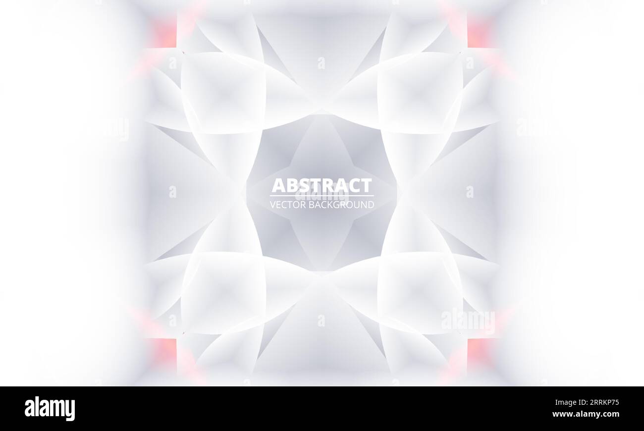 Präsentationsvorlage für abstrakte Hintergrundgrafik mit weißem und grauem Hintergrund. Vektorillustration Stock Vektor