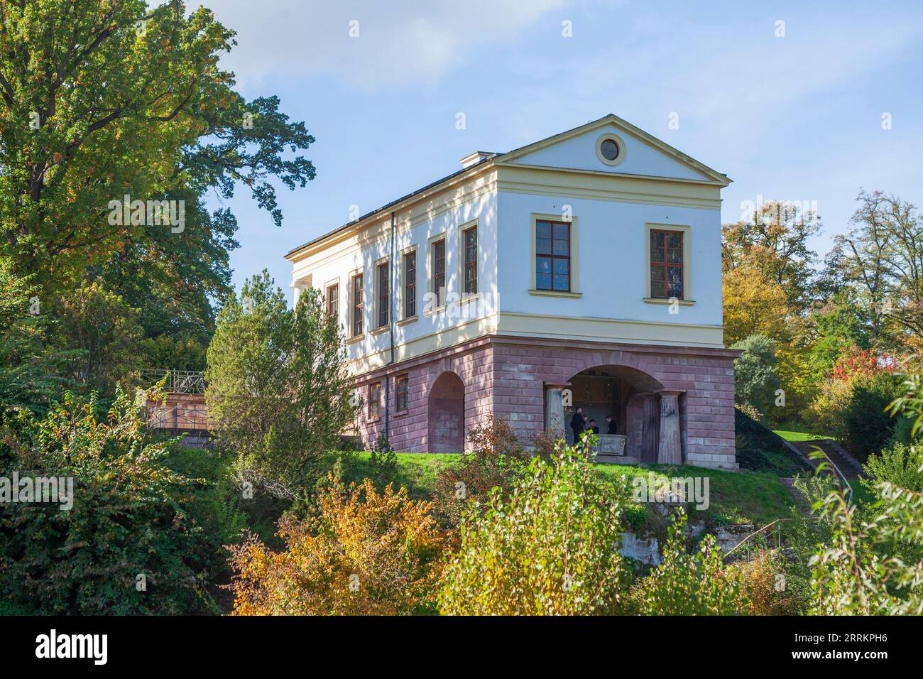 Römisches Haus, Park auf der Ilm, UNESCO-Weltkulturerbe, Weimar, Thüringen, Deutschland, Europa Stockfoto