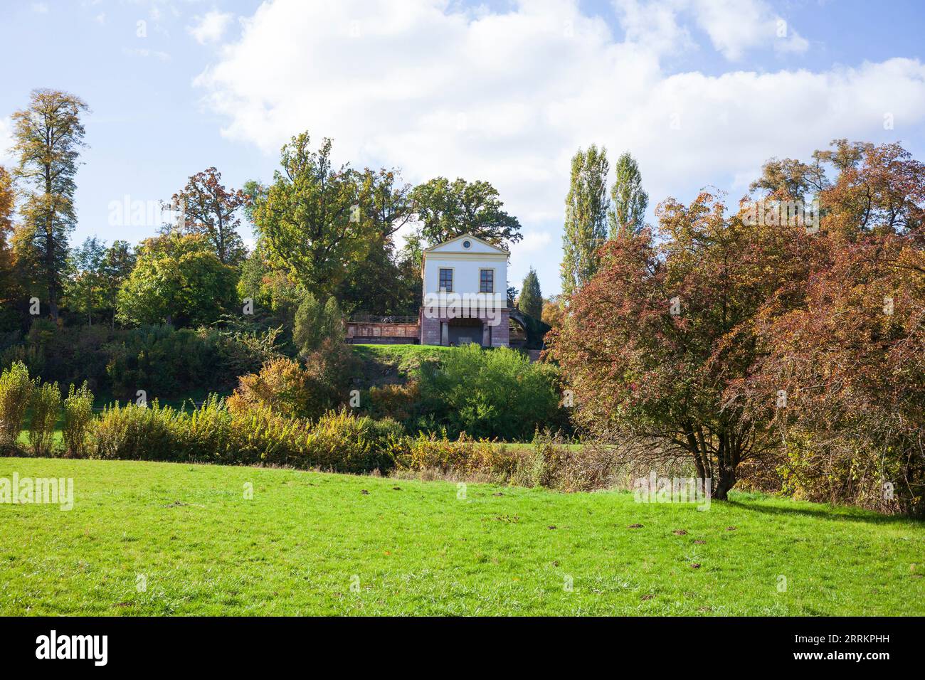 Römisches Haus, Park auf der Ilm, UNESCO-Weltkulturerbe, Weimar, Thüringen, Deutschland, Europa Stockfoto