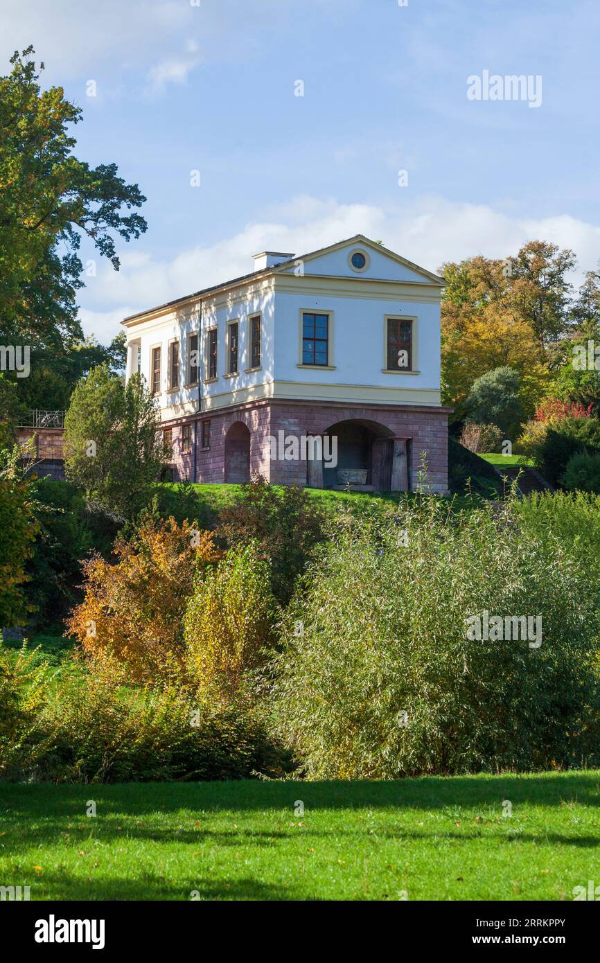 Römisches Haus, Park auf der Ilm, UNESCO-Weltkulturerbe, Weimar, Thüringen, Deutschland, Europa Stockfoto