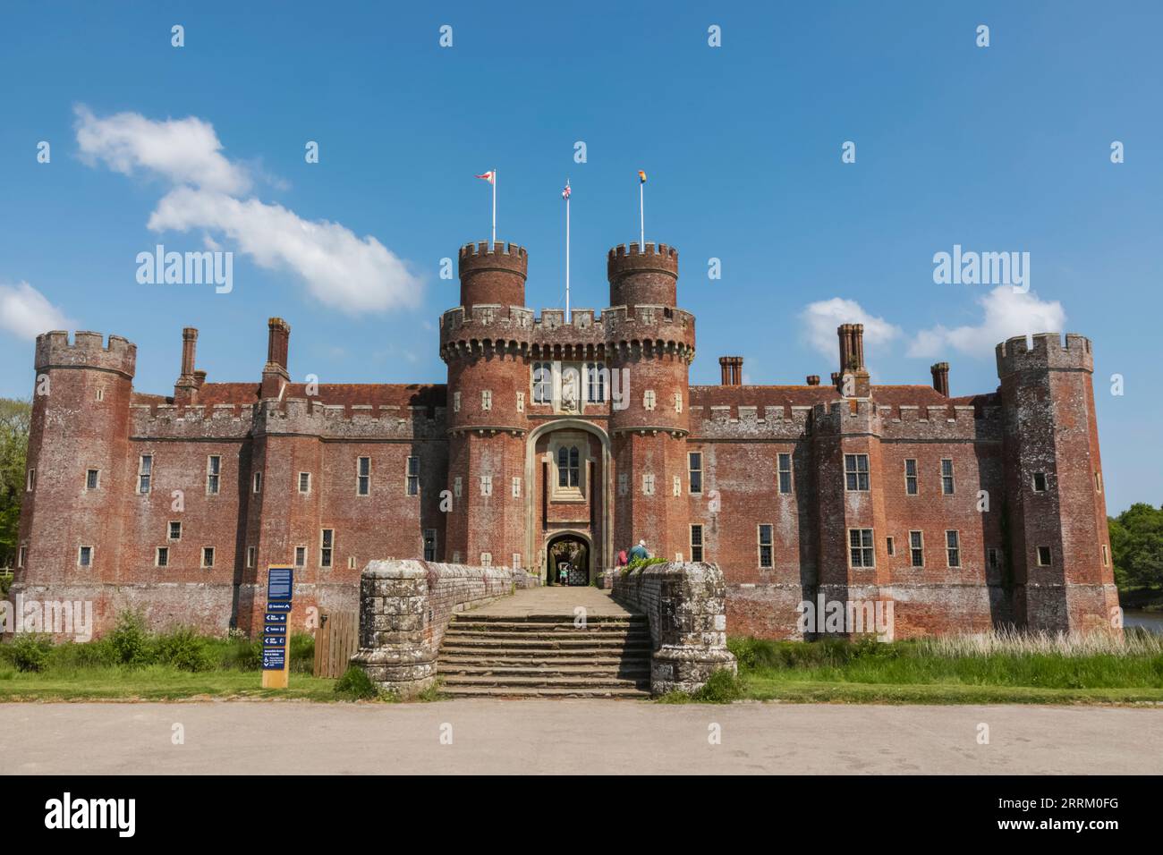 England, Sussex, East Sussex, Eastbourne, Herstmonceux Castle Stockfoto