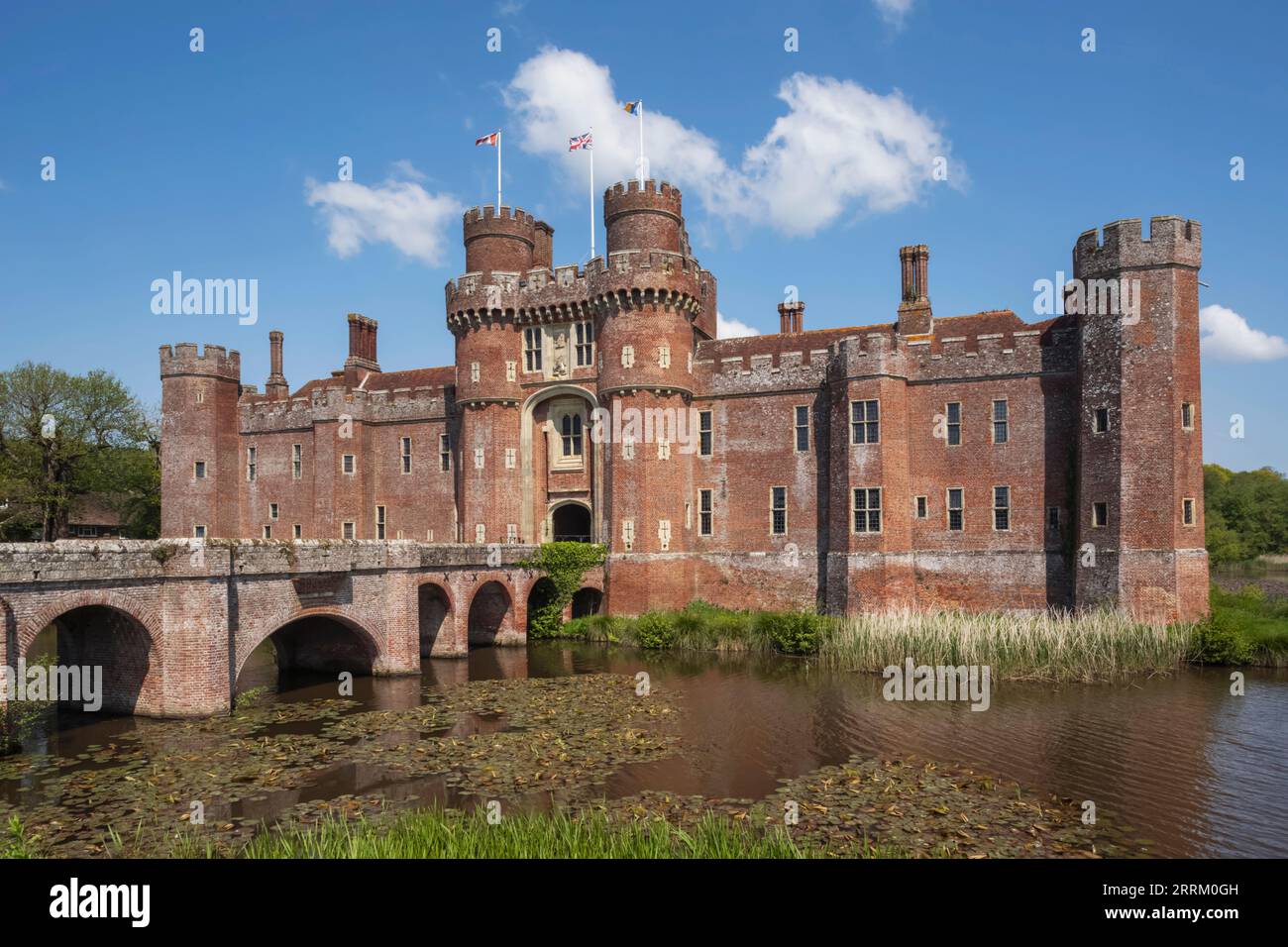 England, Sussex, East Sussex, Eastbourne, Herstmonceux Castle Stockfoto