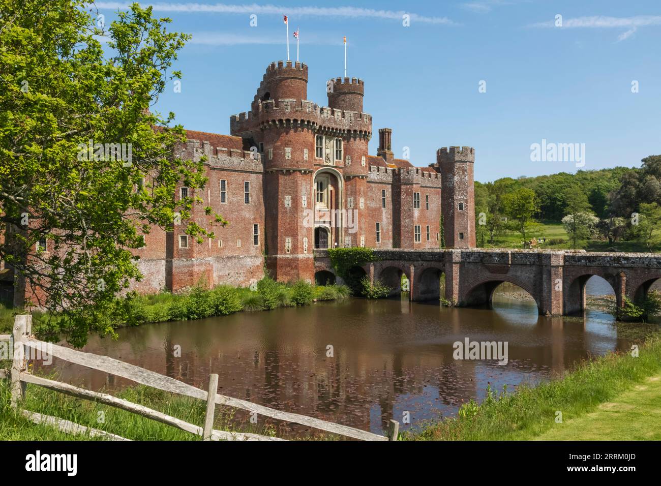 England, Sussex, East Sussex, Eastbourne, Herstmonceux Castle Stockfoto