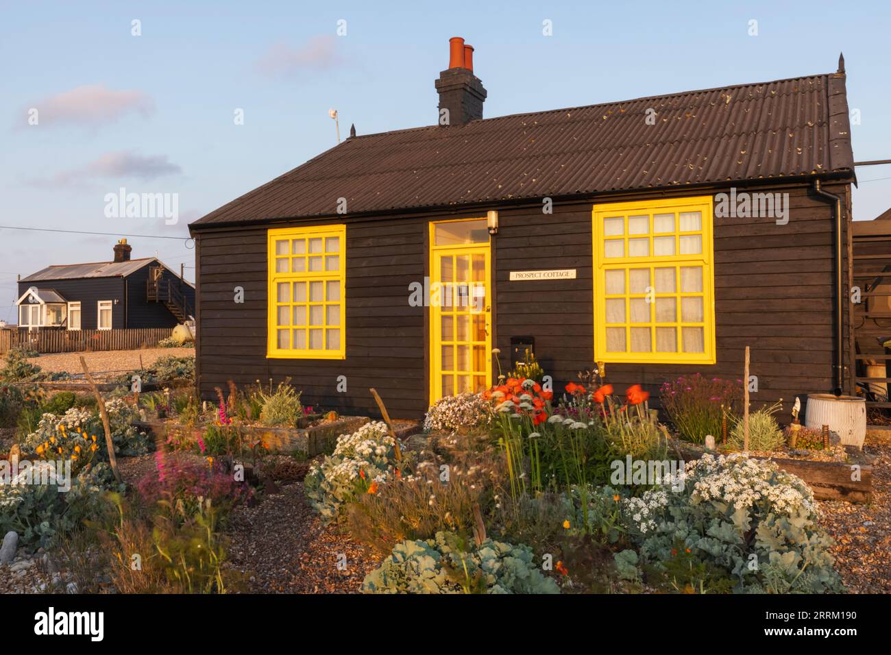 England, Kent, Dungeness, Prospect Cottage, die ehemalige Heimat von Regisseur Derek Jarman Stockfoto