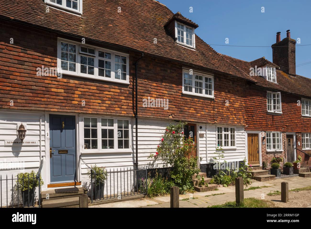 England, Kent, Weald of Kent, Cranbrook, Houses Stockfoto