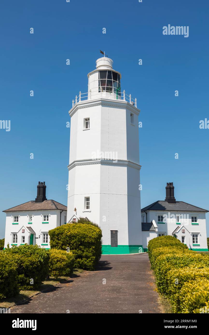 England, Kent, Der Leuchtturm Von North Foreland Stockfoto