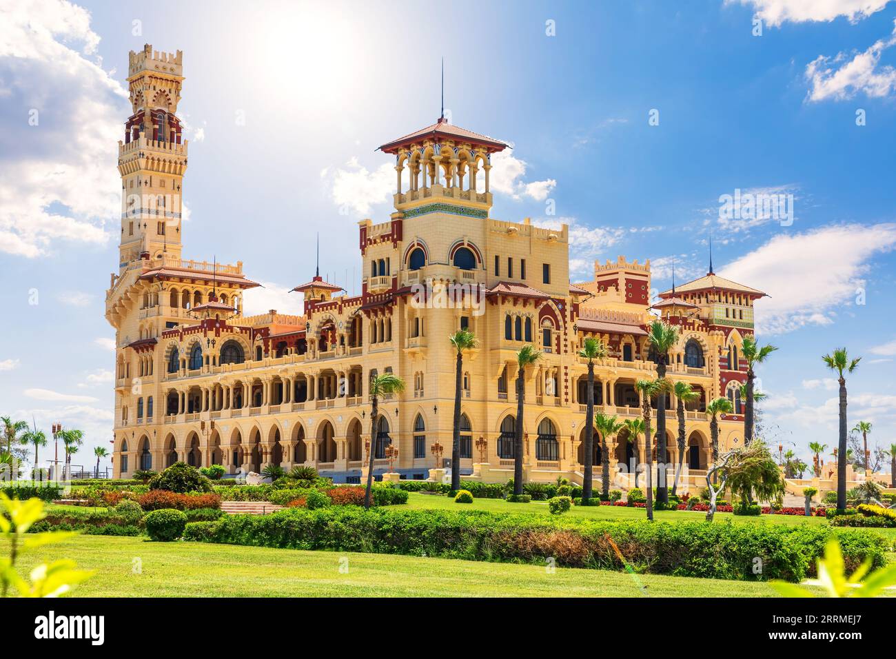 Montaza Palace, berühmter Ort des Besuchs, Alexandria, Ägypten Stockfoto