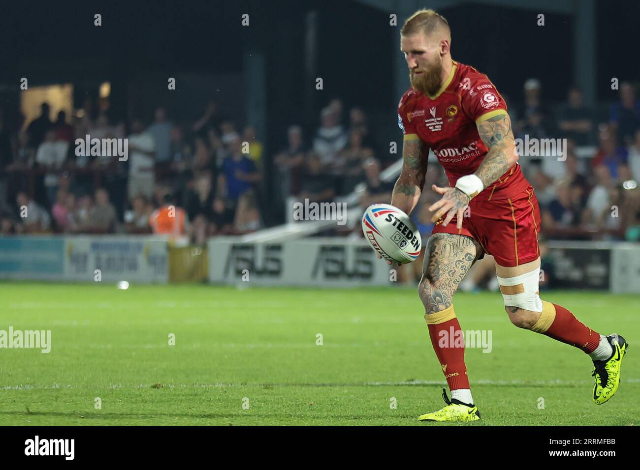 Wakefield, Großbritannien. September 2023. Be Well Support Stadium, Wakefield, West Yorkshire, 8. September 2023. Betfred Super League Wakefield Trinity vs Catalans Dragons Sam Tomkins of Catalans Dragons Credit: Touchlinepics/Alamy Live News Stockfoto