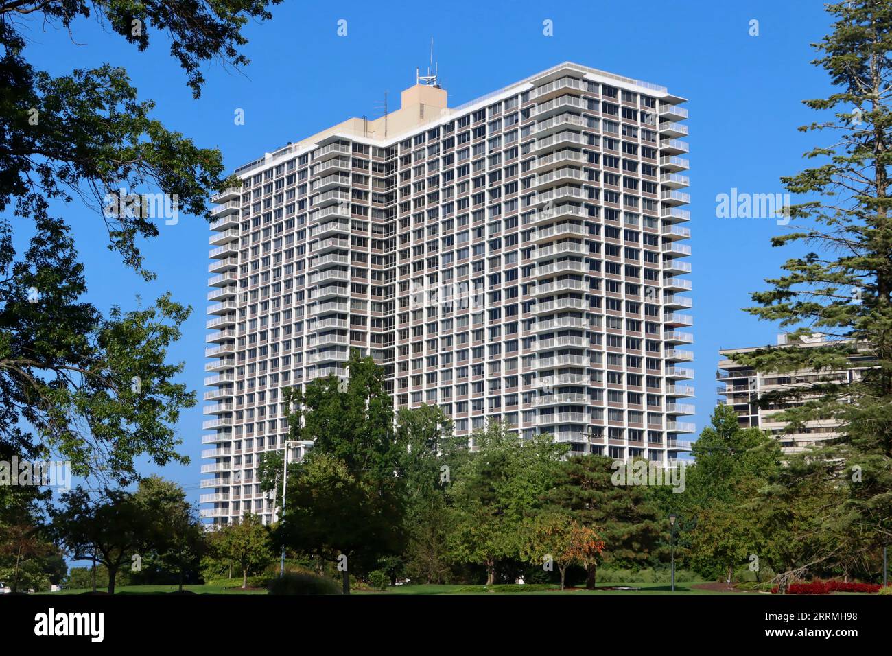 Winton Place Luxus Wohnhaus am Lake Erie an der Gold Coast in Lakewood, Ohio Stockfoto