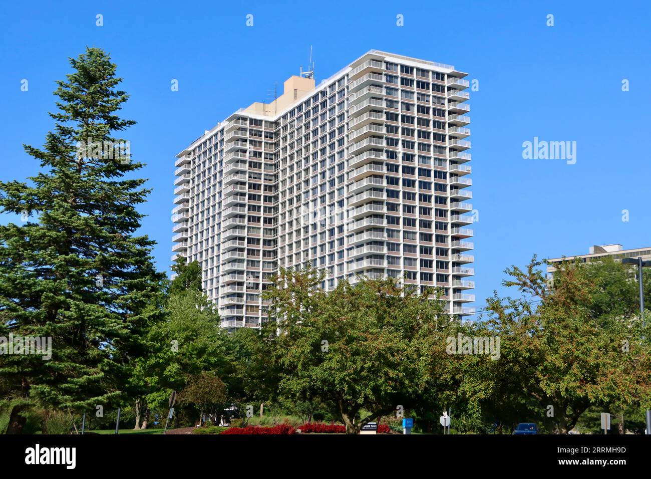 Winton Place Luxus Wohnhaus am Lake Erie an der Gold Coast in Lakewood, Ohio Stockfoto