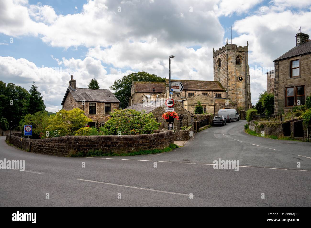 Waddington ist ein kleines Dorf, 3 km nordwestlich von Clitheroe im Ribble Valley, Lancashire, England. Stockfoto