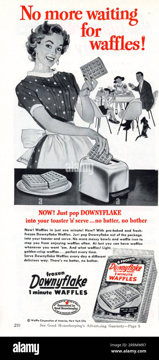 Vintage „Good Housekeeping“, Ausgabe Oktober 1953, USA Stockfoto