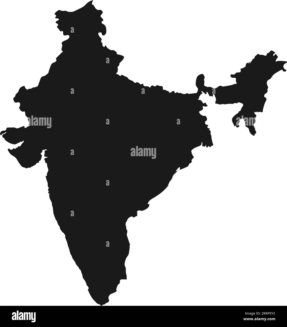 indien Kartensymbol Vektor Illustration Design Stock Vektor