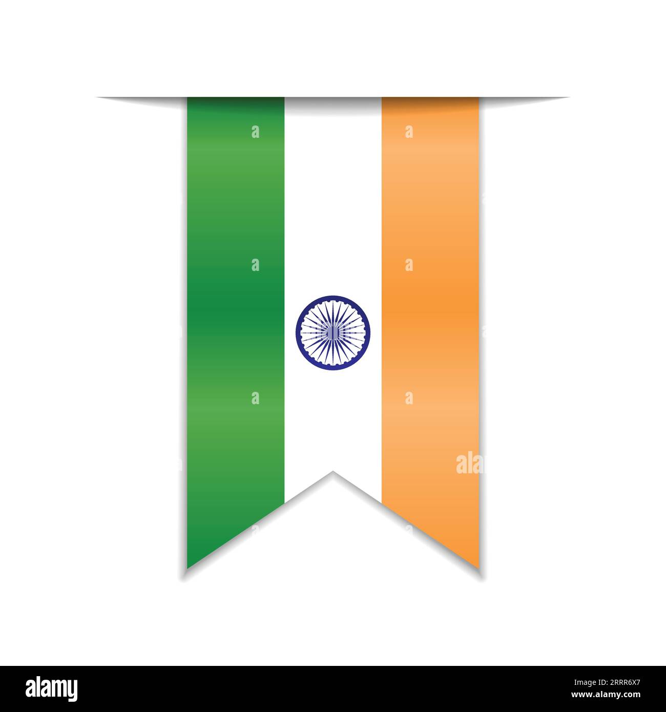 Realistischer vertikaler Banner-Hintergrund der indischen Flagge Stock Vektor