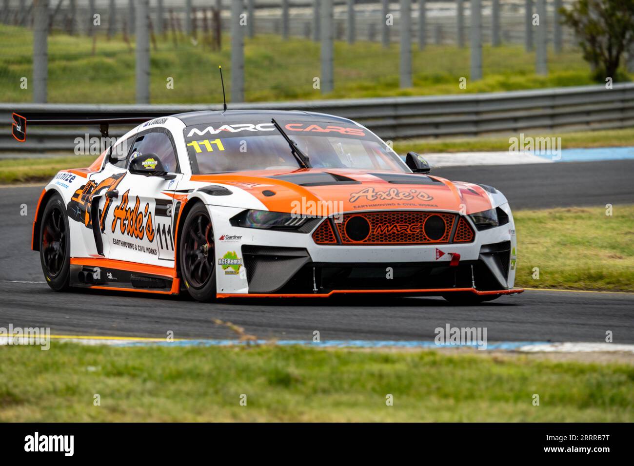 Sandown Park, Australien. 9. September 2023. Grant Donaldson beschleunigt aus der Kurve 11 auf die Hauptstraße. Quelle: James Forrester/Alamy Live News Stockfoto