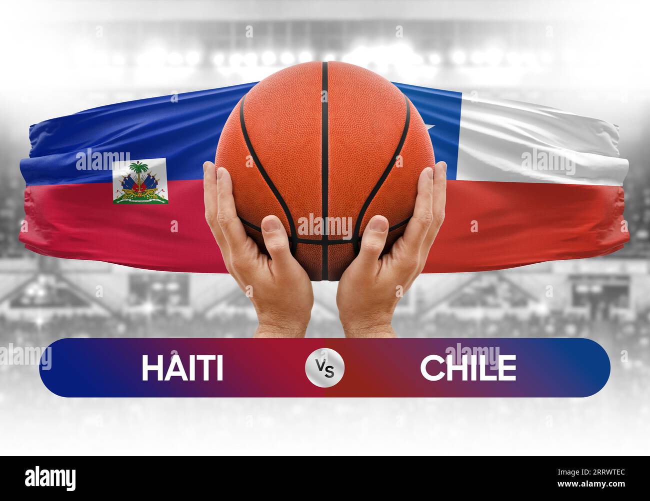 Haiti vs Chile nationale Basketballmannschaften Basketballspiel Wettbewerb Cup Konzept Bild Stockfoto