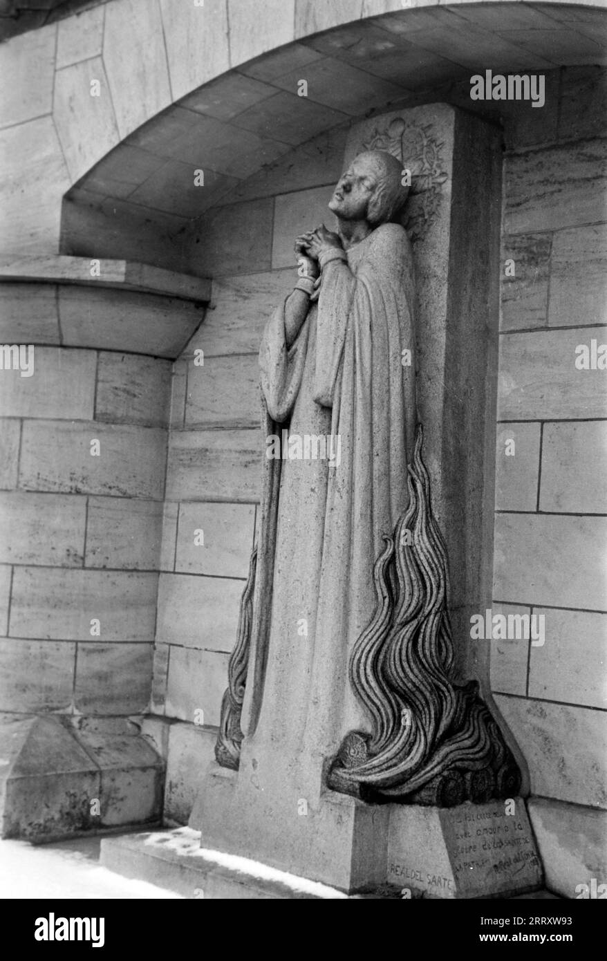 Denkmal der Jeanne d'Arc in Rouen, 1941. Denkmal der Jeanne d'Arc in Rouen, 1941. Stockfoto