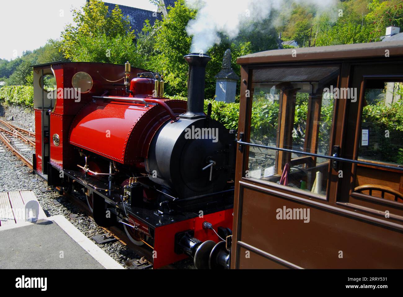 New FALCON No.10 at Corris Railway, Gwynedd WALES UK Stockfoto