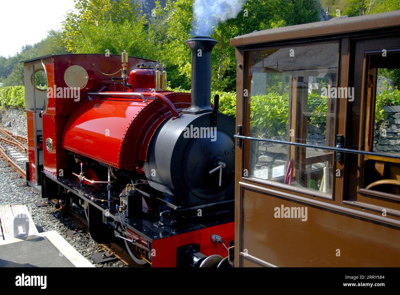 New FALCON No.10 at Corris Railway, Gwynedd WALES UK Stockfoto