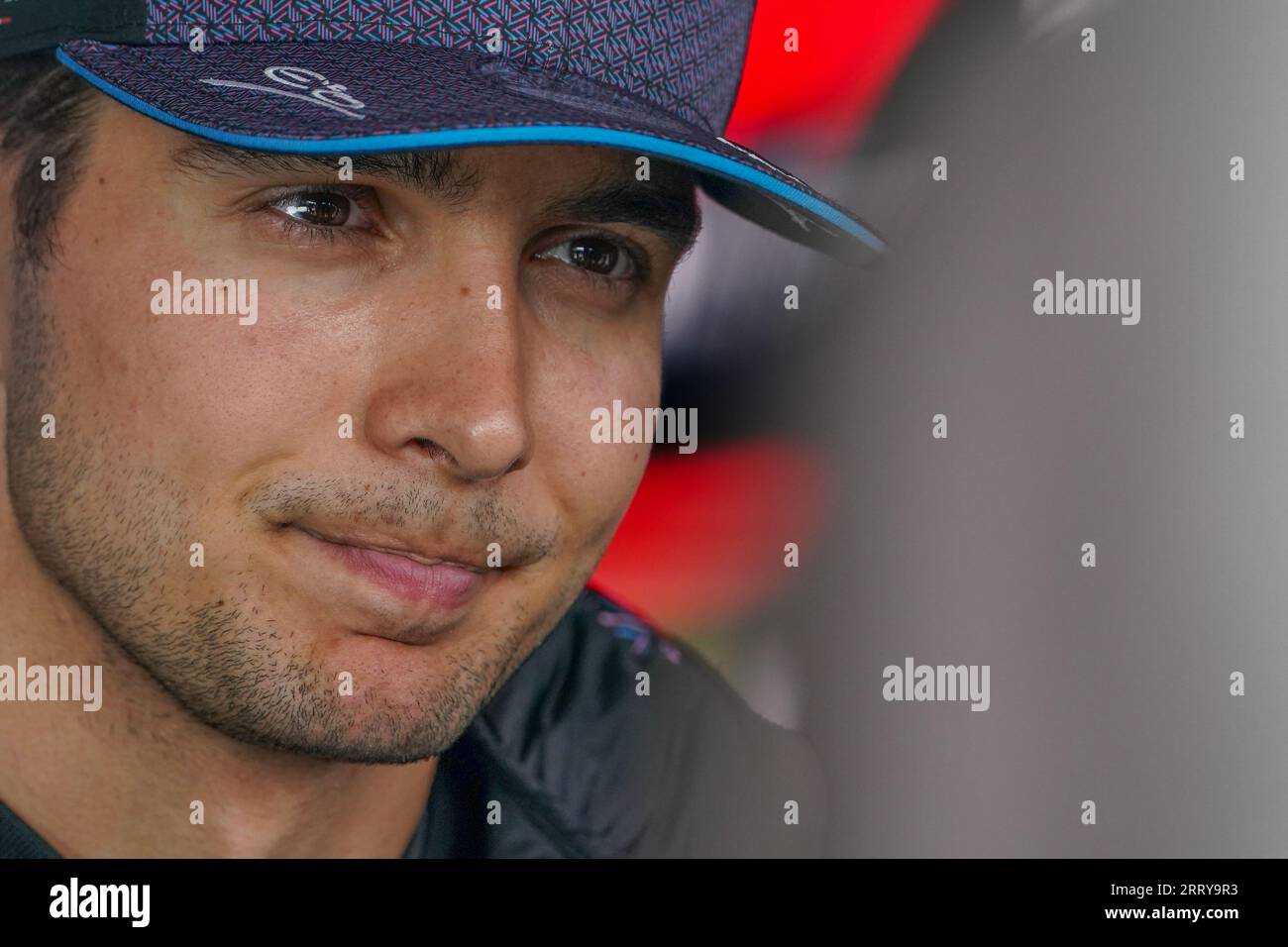 Esteban Ocon 31 (FRA), Alpine A523 Medieninterview während des FORMEL-1-GRAND PRIX der NIEDERLANDE 2023 auf dem Circuit Zandvoort CM.com, Niederlande am 26. August 2023 Stockfoto